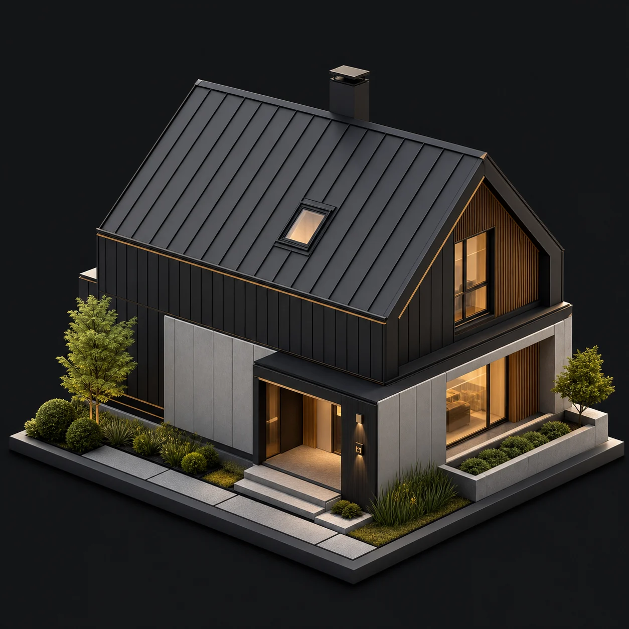 Residential housing illustration