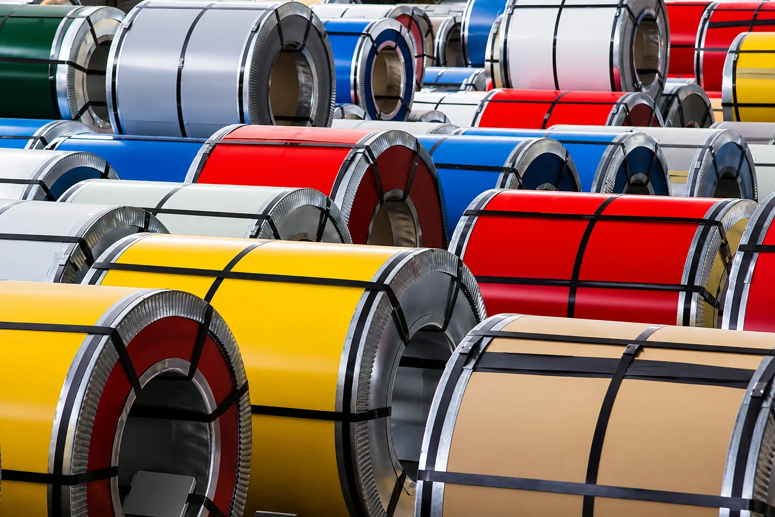 Colored roofing sheets project